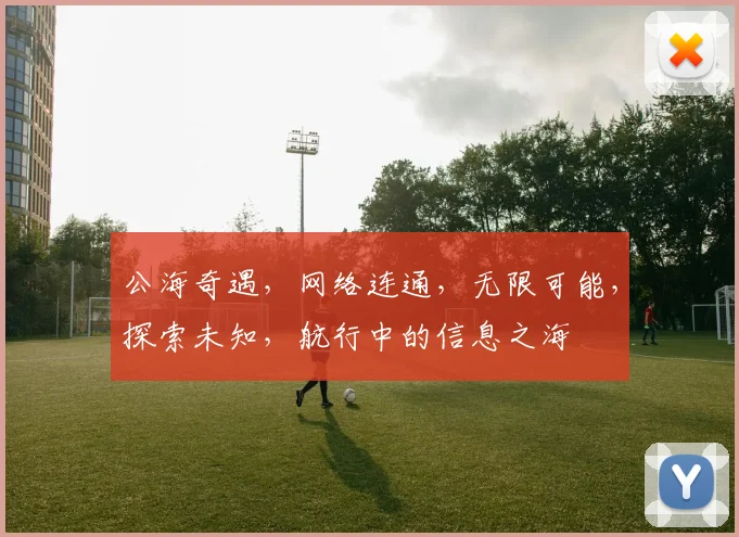 公海奇遇，网络连通，无限可能，探索未知，航行中的信息之海